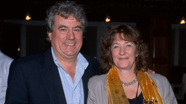 Alison Telfer with her ex-husband Terry Jones